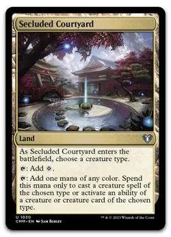 Secluded Courtyard #1030 (NM) Commander Masters CMM Magic MTG - Image 1