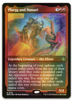 Plargg and Nassari (Foil Etched) #118 (LP) March of the Machine MAT Magic MTG - Image 1