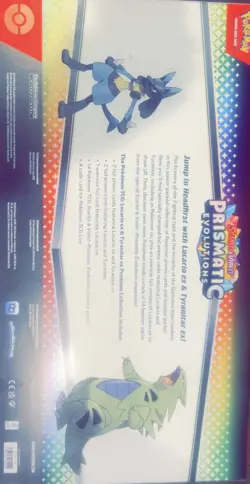 Pokemon Prismatic Evolutions Lucario EX and Tyranitar EX Premium Collection NEW! - Image 2