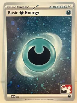 Play! Pokemon Prize Pack 6 Cosmo Holo Dark Basic Energy SVE015 free shipping - Image 1