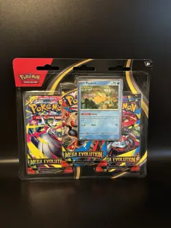 SEALED Pokemon TCG Mega Evolution 3 Pack Blister BRAND NEW Psyduck/Golduck - Image 1
