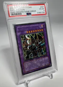 Yugioh Dark Paladin Duel Master’s Guide - Missing Name Error Misprint PSA POP 1 - Image 3