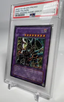 Yugioh Dark Paladin Duel Master’s Guide - Missing Name Error Misprint PSA POP 1 - Image 4