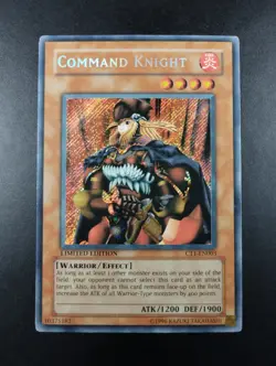 YUGIOH 2004 | COMMAND KNIGHT | CT1-EN003 | LIMITED EDITION | VG - EXCELLENT - Image 1