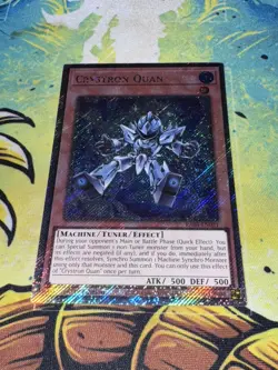 RA04-EN021 Crystron Quan Platinum Secret Rare 1st Ed YuGiOh! Quarter Century - Image 1