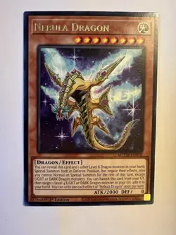 Nebula Dragon MZTM-EN078 Yugioh! Maze of the Master 1st Edition Rare NM - Image 1