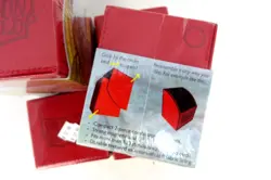 Lot of 6! DRAGON SHIELD NEST 100 Card Storage Cases RED - Image 3
