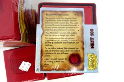 Lot of 6! DRAGON SHIELD NEST 100 Card Storage Cases RED - Image 4