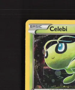 Celebi XY187 XY Black Star Promo Holo MINI SWIRL Pokemon Card LP - Image 3