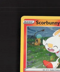 Scorbunny SWSH244 Sword & Shield Black Star Promo Holo SWIRL Pokemon Card NM - Image 3