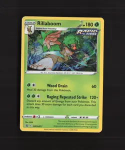 Rillaboom SWSH277 Sword & Shield Black Star Promo Holo Pokemon Card LP - Image 1
