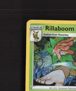 Rillaboom SWSH277 Sword & Shield Black Star Promo Holo Pokemon Card LP - Image 3