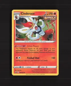 Cinderace SWSH278 Sword & Shield Black Star Promo Holo Pokemon Card NM - Image 1