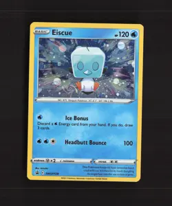 Eiscue SWSH128 Sword & Shield Black Star Promo Holo GALAXY SWIRL Pokemon Card NM - Image 1