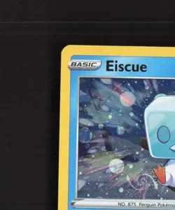 Eiscue SWSH128 Sword & Shield Black Star Promo Holo GALAXY SWIRL Pokemon Card NM - Image 3