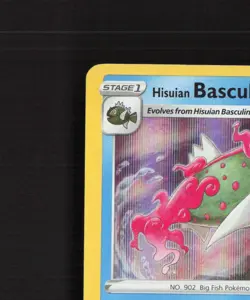 Hisuian Basculegion SWSH205 Stamped Black Star Promo Holo Pokemon Card LP - Image 3