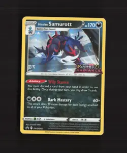 Hisuian Samurott SWSH207 Stamped Black Star Promo Holo Pokemon Card NM - Image 1