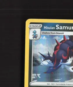 Hisuian Samurott SWSH207 Stamped Black Star Promo Holo Pokemon Card NM - Image 3