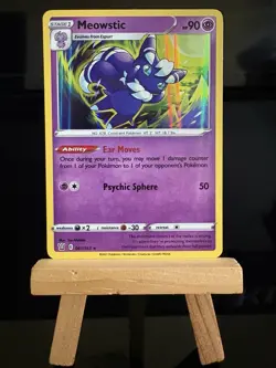 MEOWSTIC - 61/163 Battle Styles NM - Rare Holo - Pokemon TCG Card 2021 - Image 1