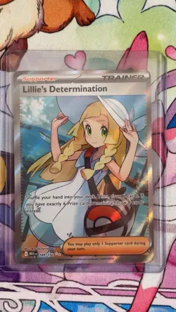 Pokemon TCG Mega Evolution Lillie’s Determination Full Art Trainer Card 169/132 - Image 1