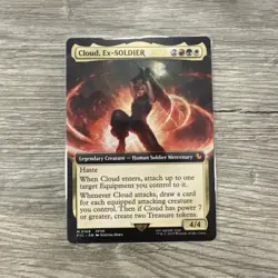 Cloud, Ex-SOLDIER - Extended Art M MTG Commander: Final Fantasy English 0168 - Image 1