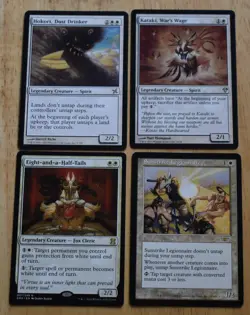 MTG 4x Rare White Eight and a Half Tails, Kataki Dust Drinker, Sunstrike, Hokori - Image 1