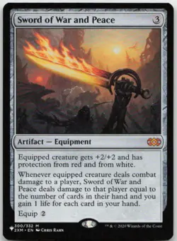 MTG Sword of War and Peace M The List Reprints 300/332 LP - Image 1