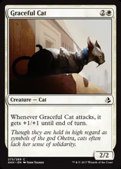 Graceful Cat - Planeswalker Deck Exclusive - Amonkhet #273/264 MTG Magic The Gat - Image 1