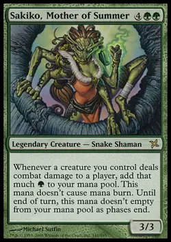 MTG Sakiko, Mother of Summer (141/170) Betrayers of Kamigawa LP - Image 1