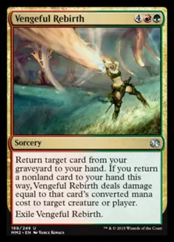 Vengeful Rebirth - Modern Masters 2015 #188/249 MTG Magic The Gathering - Image 1