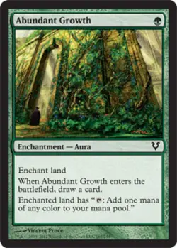 Abundant Growth - Avacyn Restored #167/244 MTG Magic The Gathering - Image 1