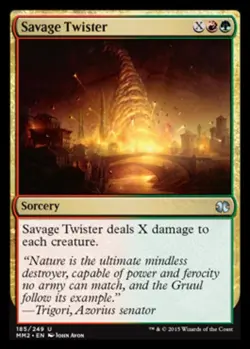 Savage Twister - Modern Masters 2015 #185/249 MTG Magic The Gathering - Image 1