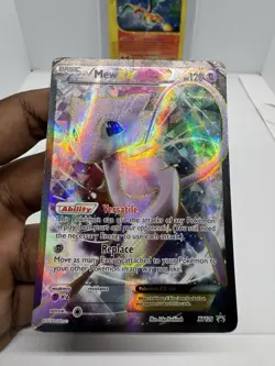 Mew EX XY126 Black Star Promo Ultra Rare Textured Full Art Pokemon TCG DAMAGED - Image 2