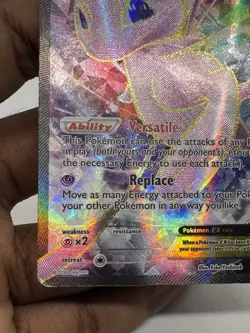 Mew EX XY126 Black Star Promo Ultra Rare Textured Full Art Pokemon TCG DAMAGED - Image 4