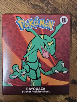 BRAND NEW MCDONALD'S Rayquaza Pokemon Happy Meal Toy #8 Cards Poster Unopened - Image 1