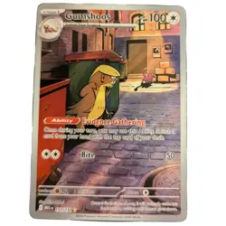 Gumshoos 153/132 Me01: Mega Evolution Holo Illustration Rare Pokemon NM - Image 1