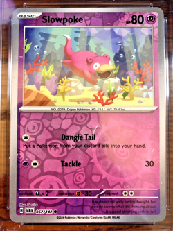 Slowpoke Reverse Holo Common #057 - CGC MINT+ 9.5 - 2024 Stellar Crown - Pokemon - Image 2