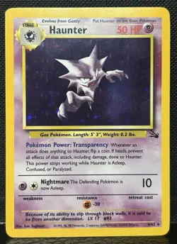Pokemon Haunter 6/62 Holo Fossil LP/NM 1999 WOTC Vintage - Image 1