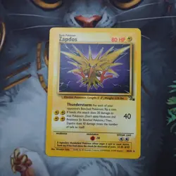 Zapdos Rare 30/62 Pokemon Fossil Played Single Card WOTC 1999 TCG - Image 1