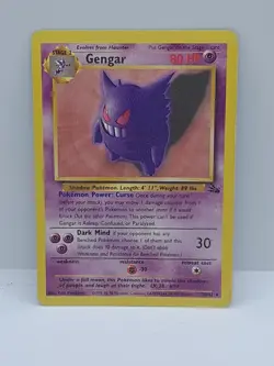 Pokemon Gengar TCG Card 20/62 Fossil Non-Holo Rare - Image 2