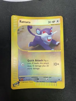 Vintage Rare Rattata 128/165 Expedition Base Set Reverse Holo Pokemon Tcg Card - Image 1