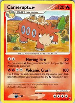 Pokemon Camerupt Lv.49 Supreme Victors 18/147 Regular Non-Holo Rare Card MP-LP - Image 1