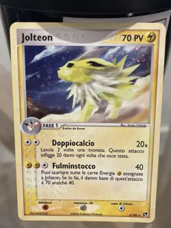 Pokemon Jolteon Holo Rare Card 6/100 EX Sandstorm 2003 Italian - Image 1