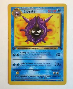 Cloyster 32/62 Uncommon Fossil - 1st Edition - Non Holo Pokemon Card - 1999 WOTC - Image 1
