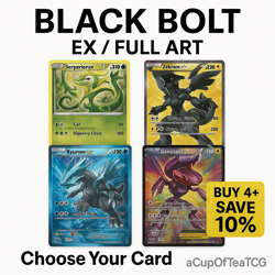 Pokemon TCG Black Bolt - EX/Double Rare & Full Art - Choose Your Card (Mint/NM) - Image 1
