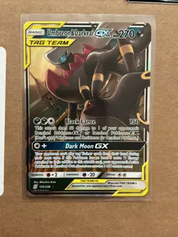Pokemon TCG Umbreon & Darkrai GX Holo Card 125/236 Sm-Unified Minds Tag Team - Image 1