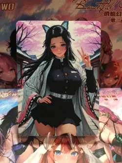 Shinobu Demon Slayer Waifu Card Goddess Story CCG Anime Waifu Double Sided - Image 1