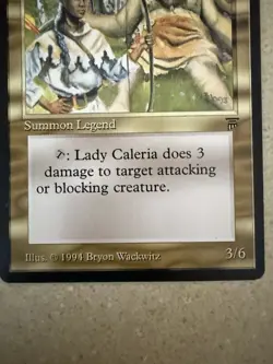 Lady Caleria Legends Rare MTG Magic Card NM Condition - Image 3