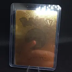 Pokemon Mega Lucario EX 690hp Gold Foil Fan Art Collector Card TCG - Image 2