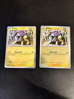 Pokemon TCG Raikou Holo Rare 048/132 Mega Evolution Card x2 - Image 1